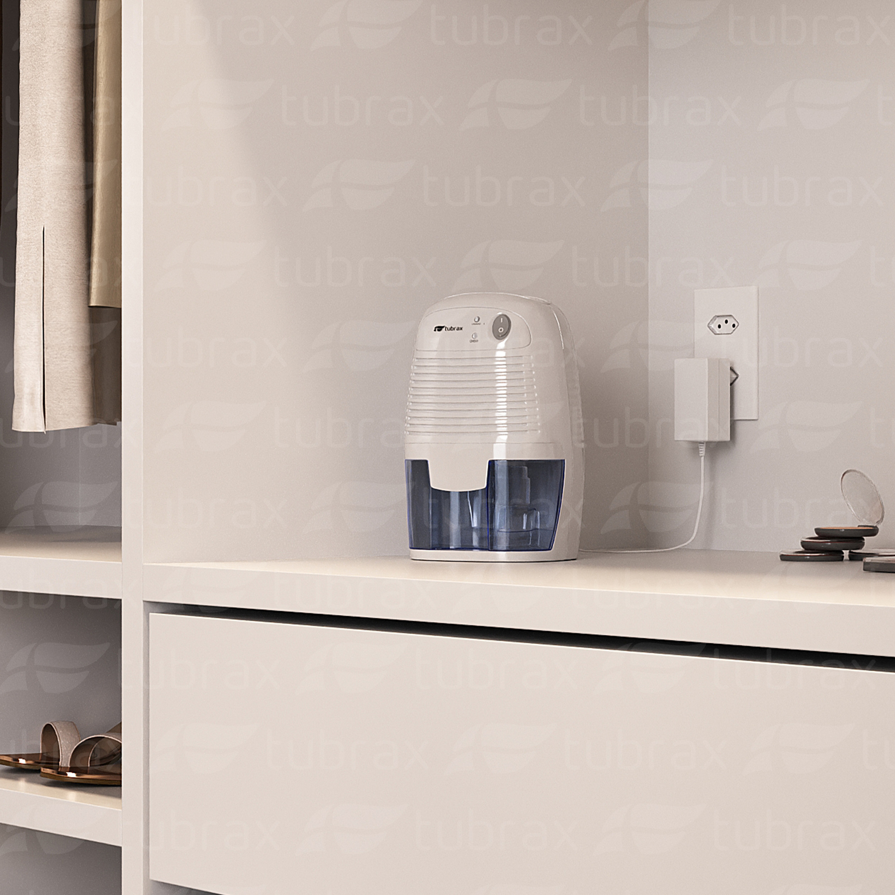 Mini Desumidificador Elétrico 127-220v Antimofo 500ml Tubrax - Imagem 3