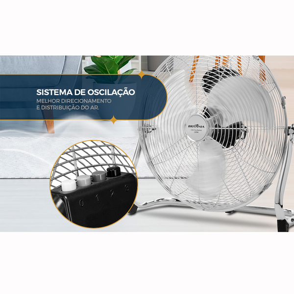 Circulador De Ar Britânia C50 Oscillation 220v - Imagem 4