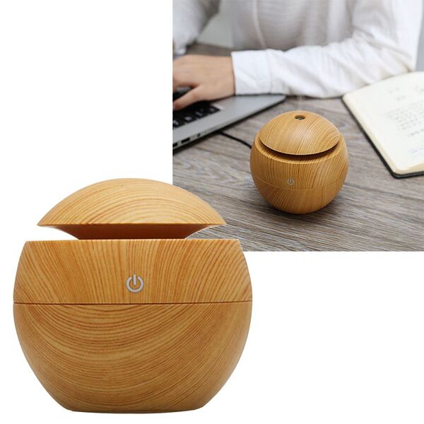 Umidificador Aromatizador Led 7 Cores Usb Difusor De Aromas Eletrico