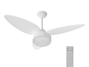 Ventilador de Teto com Controle Remoto Ventisol Easy Eco Inverter 3 Pás 105 cm Branco Bivolt