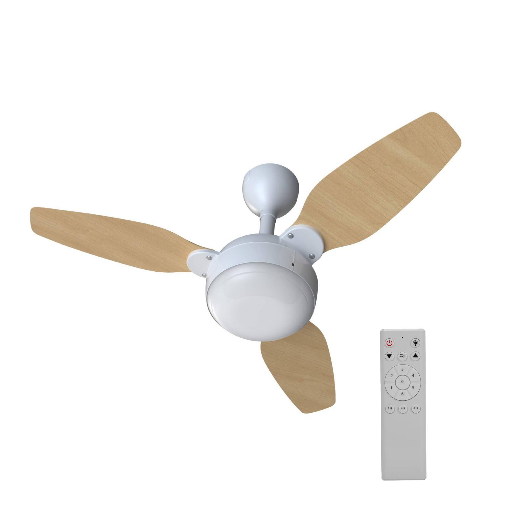 Ventilador de Teto com Controle Remoto Ventisol Legacy Inverter Dupla Face 3 Pás 99 cm Marrom|Branco Bivolt - Imagem 2